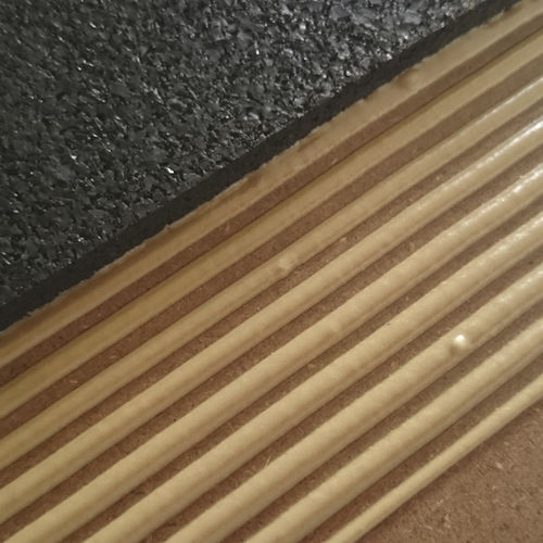Revestimento de piso de borracha reciclada - PU FLEX 140 - KDF - Sports Flooring Production - em EPDM / para ambiente externo / para ambiente interno