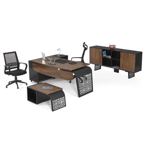 Mesa executiva - TERRA-ETA - OFISTIM - clássica / em laminado melamínico / com compartimento de arrumação