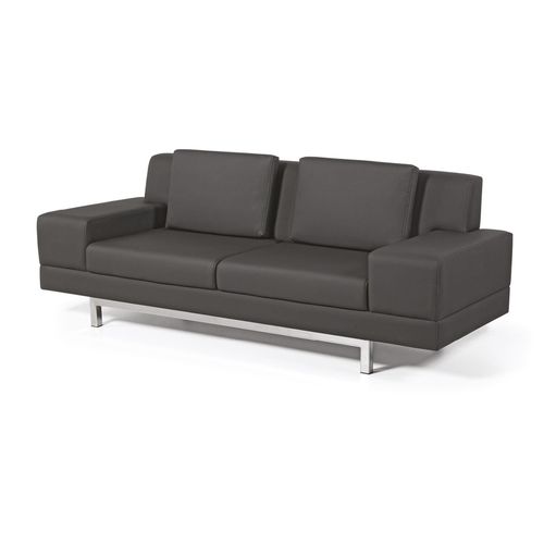 Sofá contemporâneo - SAFIR - OFISTIM - em tecido / marrom / da linha comercial