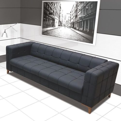 Sofá contemporâneo - LETOON - OFISTIM - em tecido / preto / da linha comercial