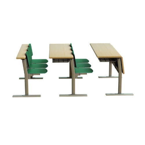 Mesa para treinamento contemporânea - OFISTIM - em laminado / com base metálica / retangular
