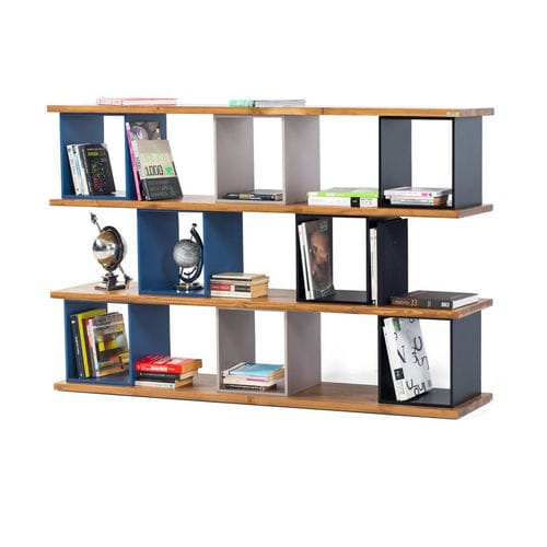 Livreiro contemporâneo - BOX - OFISTIM - da linha comercial / em madeira