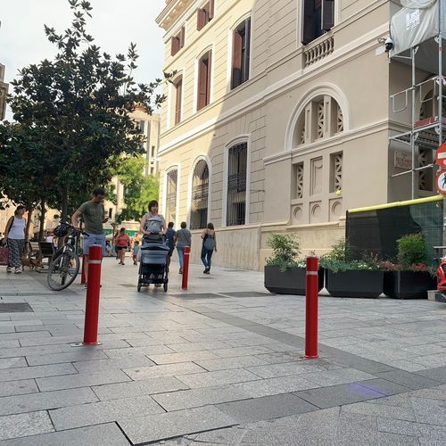 Bollard de controle de acesso - SMART - FCI URBAN - em poliuretano / luminoso / para espaço público
