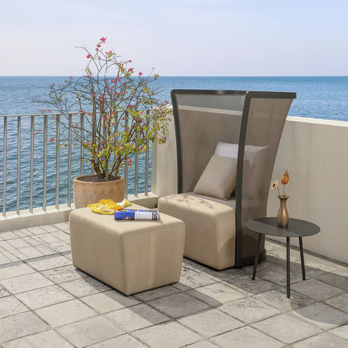 Poltrona contemporânea - BOLERO - IVINI - em Sunbrella® / em Batyline® / em alumínio