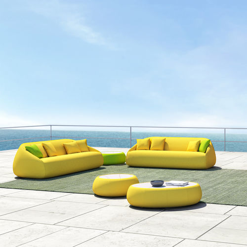 Sofá contemporâneo - VIGO - IVINI - para ambiente externo / em Sunbrella® / em tecido hidrorrepelente