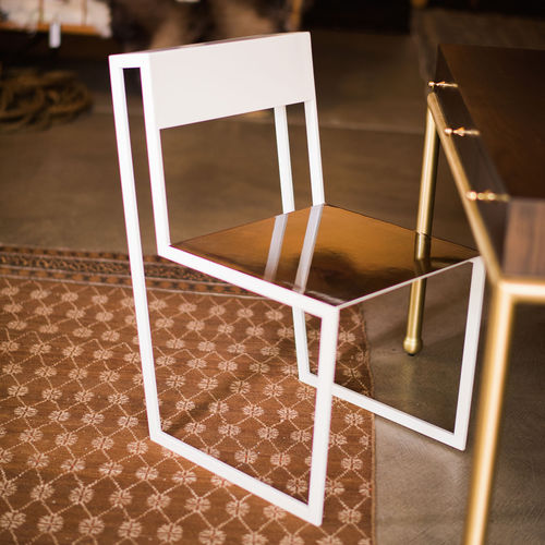 Cadeira contemporânea - AIR - Jason Mizrahi Designs - para ambiente interno / em alumínio / com base em alumínio