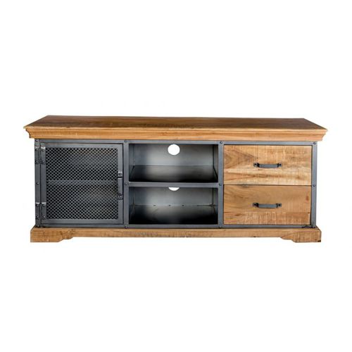 Rack de TV clássico - GARYAJE - Furniture BoutiQ - com gavetas / em madeira / em ferro