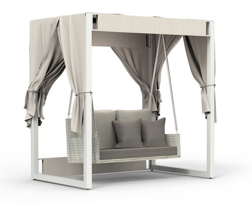 Divã contemporâneo - FATSIA - SJY FURNITURE - em Sunbrella® / em tecido acrílico / em alumínio