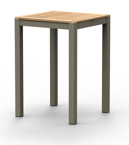 Mesa alta contemporânea - BARITE BAR COUNTER WA4040 - SJY FURNITURE - em alumínio / com base em alumínio / quadrada