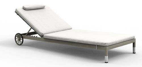 Espreguiçadeira contemporânea - TACO - SJY FURNITURE - da linha comercial / com encosto ajustável / com rodízios