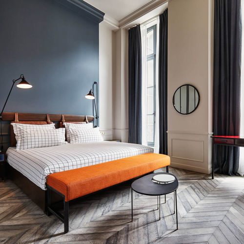 Piso maciço - PA801 - Décoplus Parquets - em carvalho europeu / chevron / oleado