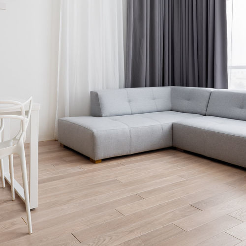 Piso estruturado - S&Eacute;LECTION NEIGE - Décoplus Parquets - em bétula / em carvalho europeu / envernizado