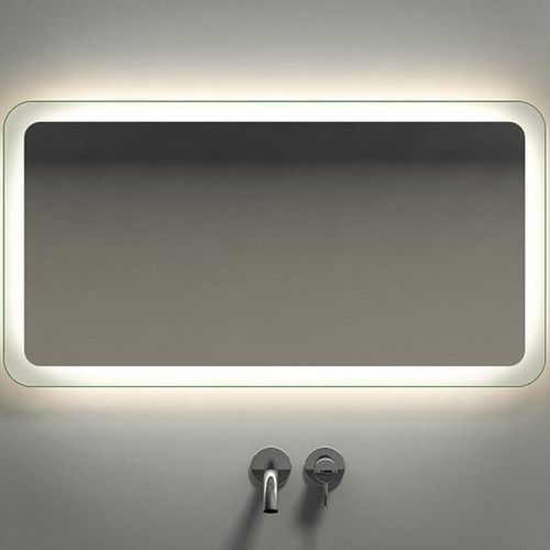 Espelho para banheiro de parede - SHINE  - Kyrya Group - contemporâneo / retangular / branco