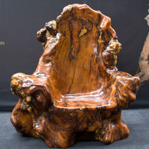 Escultura em madeira - The Throne - Icewood - de resina / de instalação livre / arte figurativa