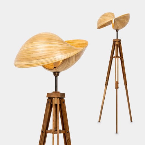 Luminária de piso - VERSA - Bambusa Bali - em bambu / em teca / de design original