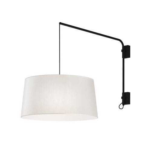 Arandela contemporânea - Arco - Luzfin - para ambiente interno / em ferro / em lona