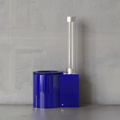 Vaso sanitário de piso - ICONE01 - trone - em cerâmica / metálico / da linha residencial