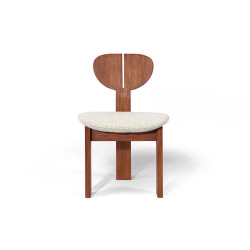 Cadeira contemporânea - JILL - HESSENTIA | Cornelio Cappellini - para ambiente interno / em tecido / com base em madeira de iroco