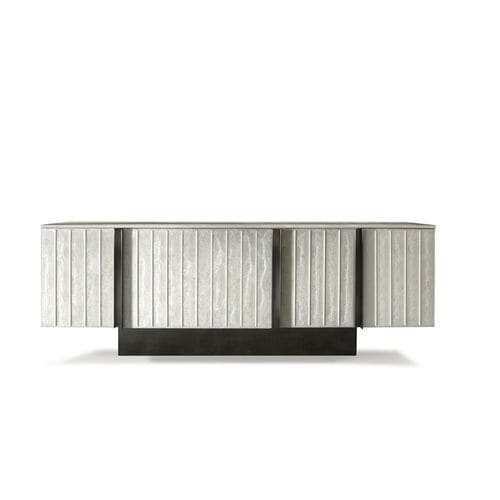 Buffet aparador contemporâneo - DOMINO  - HESSENTIA | Cornelio Cappellini - metálico / em mármore / de resina