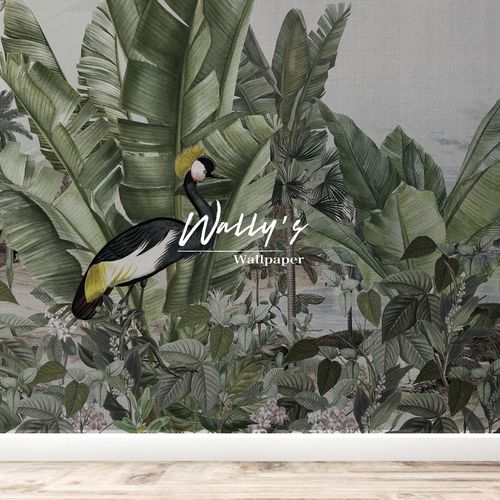 Papel de parede contemporâneo - BOTANIC HEAVEN  - Wally's - com natureza / verde / para sala de estar