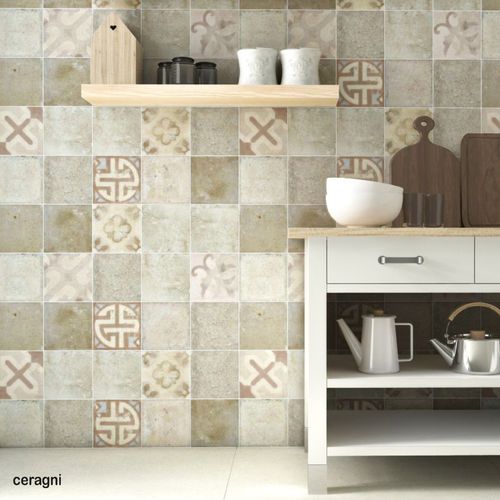 Placas de revestimento em cerâmica - PROVENCE | 20x20 - CERAGNI | WALL CERAMIC TILES - fosca / para ambiente interno / para banheiro
