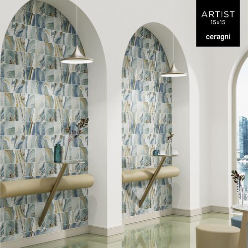 Placas de revestimento em cerâmica - ARTIST | 15x15 - CERAGNI | WALL CERAMIC TILES - fosca / texturizada / para ambiente interno