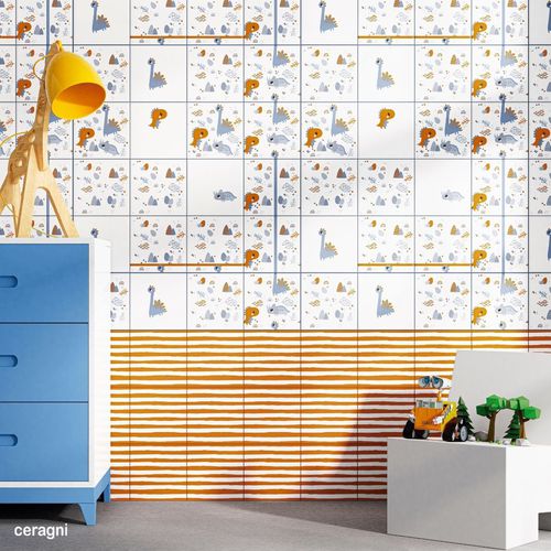 Placas de revestimento em cerâmica - DINO | 20x20 - CERAGNI | WALL CERAMIC TILES - fosca / para ambiente interno / para banheiro