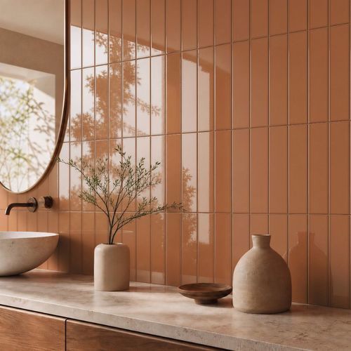 Placas de revestimento em cerâmica - PLAIN | M7.5X30 - CERAGNI | WALL CERAMIC TILES - brilhante / fosca / para ambiente interno