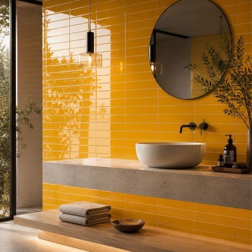 Placas de revestimento em cerâmica - PLAIN | M7.5X30 - CERAGNI | WALL CERAMIC TILES - brilhante / fosca / para ambiente interno