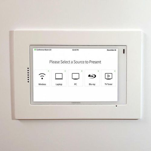 Suporte para monitor touchscreen de parede - 012-1-832-WH - Wall-Smart - da linha comercial / da linha residencial / contemporâneo