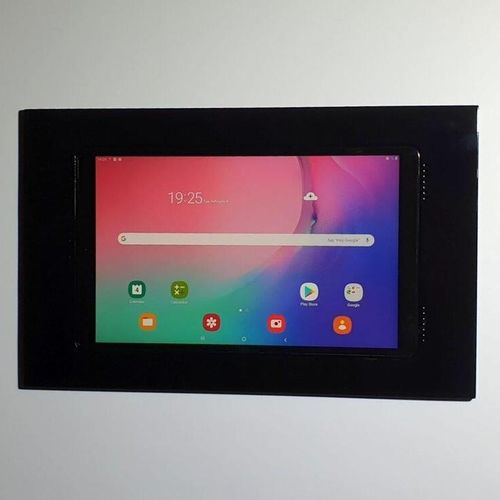 Suporte de parede para tablet - 049-1-599-WH - Wall-Smart - da linha comercial / horizontal / com sistema de segurança