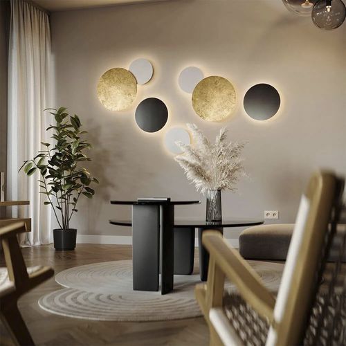 Arandela contemporânea - 148626 - s.LUCE - para ambiente interno / metálica / circular
