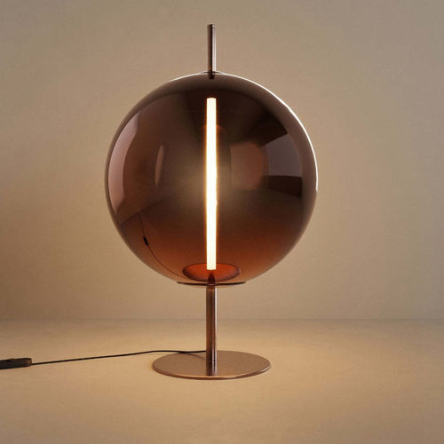 Luminária de cabeceira - MIRA - s.luce - de mesa / metálica / em vidro
