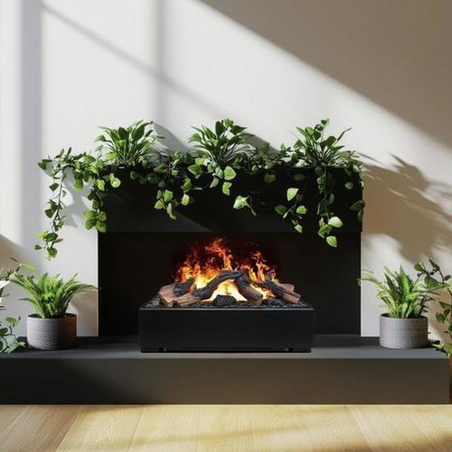 Lareira tipo inserto com 4 faces - JUNEAU XL MULTI - Dimplex - elétrica / metálica / contemporânea