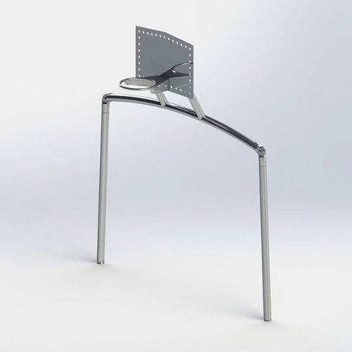 Tabela de basquete para ambiente externo - DUDPT04 - DEPORTES URBANOS - fixa / metálica / para treino