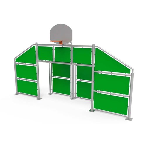 Tabela de basquete para ambiente externo - DUFM002 - DEPORTES URBANOS - para escola / fixa / metálica