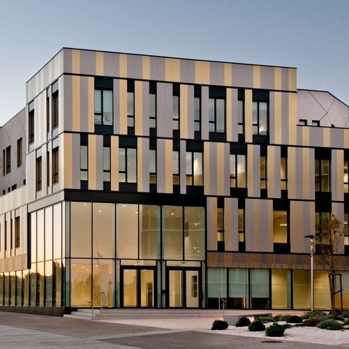 Revestimento de fachada em painéis - INTENSE ANTIGRAFFITI  - ArcelorMittal Building Solutions - em aço galvanizado / em gesso / em PVDF