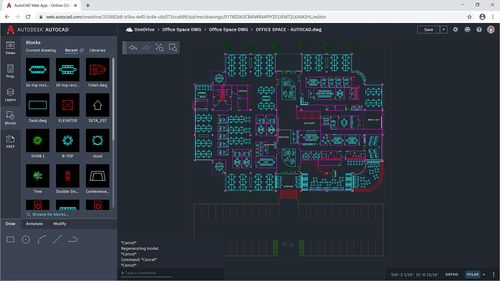 AutoCAD web application Ajuda, Conceitos básicos