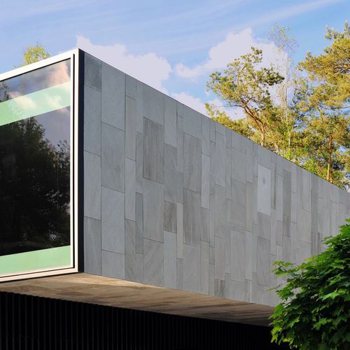 Revestimento de parede em arenito - NATURAL STONE - KANDLA GREY SANDSTONE - BELTRAMI NV - para área externa