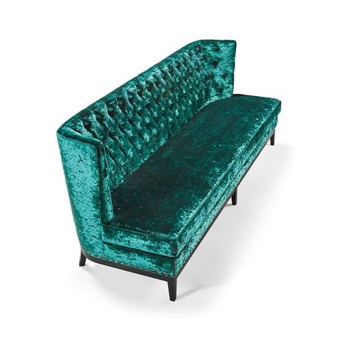 Sofá Chesterfield - VSF652 - Voila Spanish Furniture S.L. - em tecido / com almofadas / com encosto alto