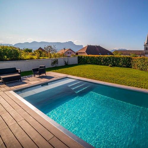 Piscina em painéis - Piscine inox Talya - para ambiente externo / enterrada / em grés porcelanato