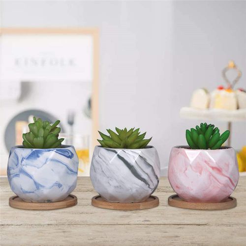 Vaso de jardim em cerâmica - AN0014-AN0016 - Guangzhou Ancooly Gardening LTD - em mármore / de instalação livre / redondo