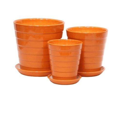 Vaso de jardim em cerâmica esmaltada - AN112002 series - Guangzhou Ancooly Gardening LTD - de instalação livre / cônico / da linha residencial