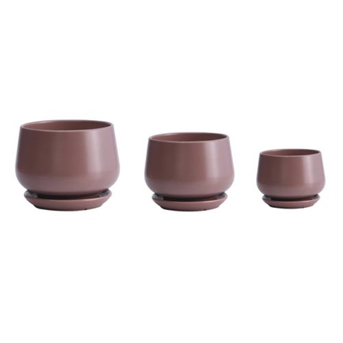 Vaso de jardim em cerâmica esmaltada - AN089 series - Guangzhou Ancooly Gardening LTD - freestanding / redondo / da linha residencial