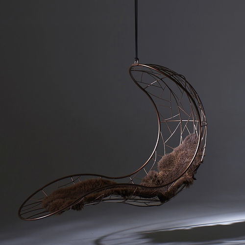 Poltrona com almofadas - RECLINER - Studio Stirling - contemporânea / em tecido / em aço