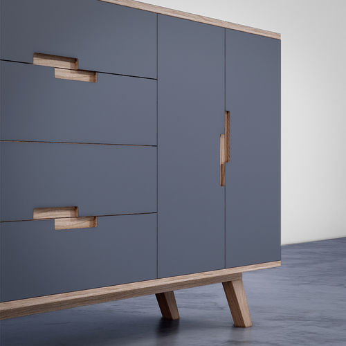Piso laminado decorativo de cor lisa - Cleantop&reg; - DEBO - fosco / rosa / HPL