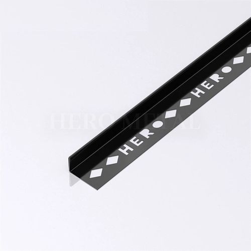 Terminal de acabamento metálico - Foshan Hero Metal Co.,Ltd.  - em aço inoxidável / em aço inoxidável / para revestimento cerâmico