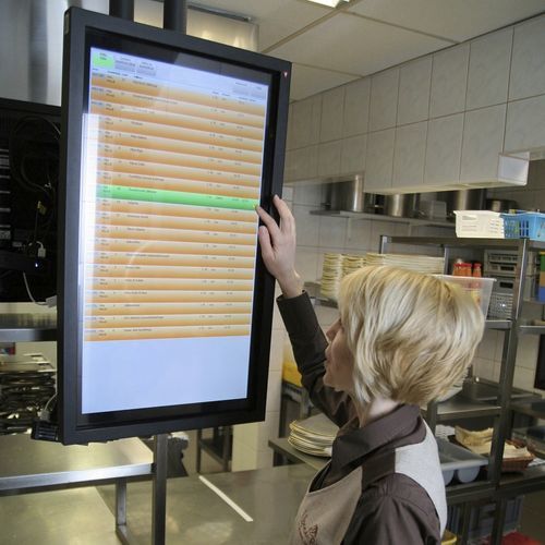 Tela sensível ao toque de parede - ML 920W - ML Infokiosks - sem fio / personalizável / de informação
