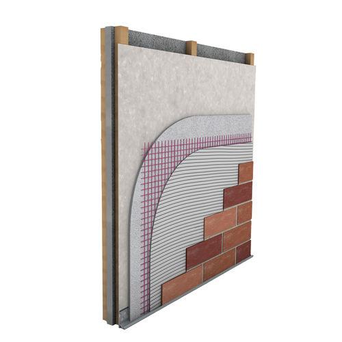 Tijolo aparente em concreto - WEBERWALL EXTERNAL SYSTEM - Weber - para fachada / para sistema de fixação novo / liso