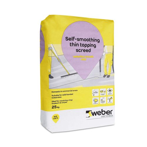 Argamassa de regularização - WEBERFLOOR SMOOTH 4150 - Weber - autonivelante / para contrapiso / para concreto